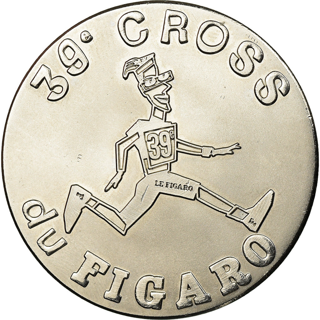 Frankrijk, Medaille, 39ème Cross du Figaro, 1999, MDP, FDC, Copper-nickel