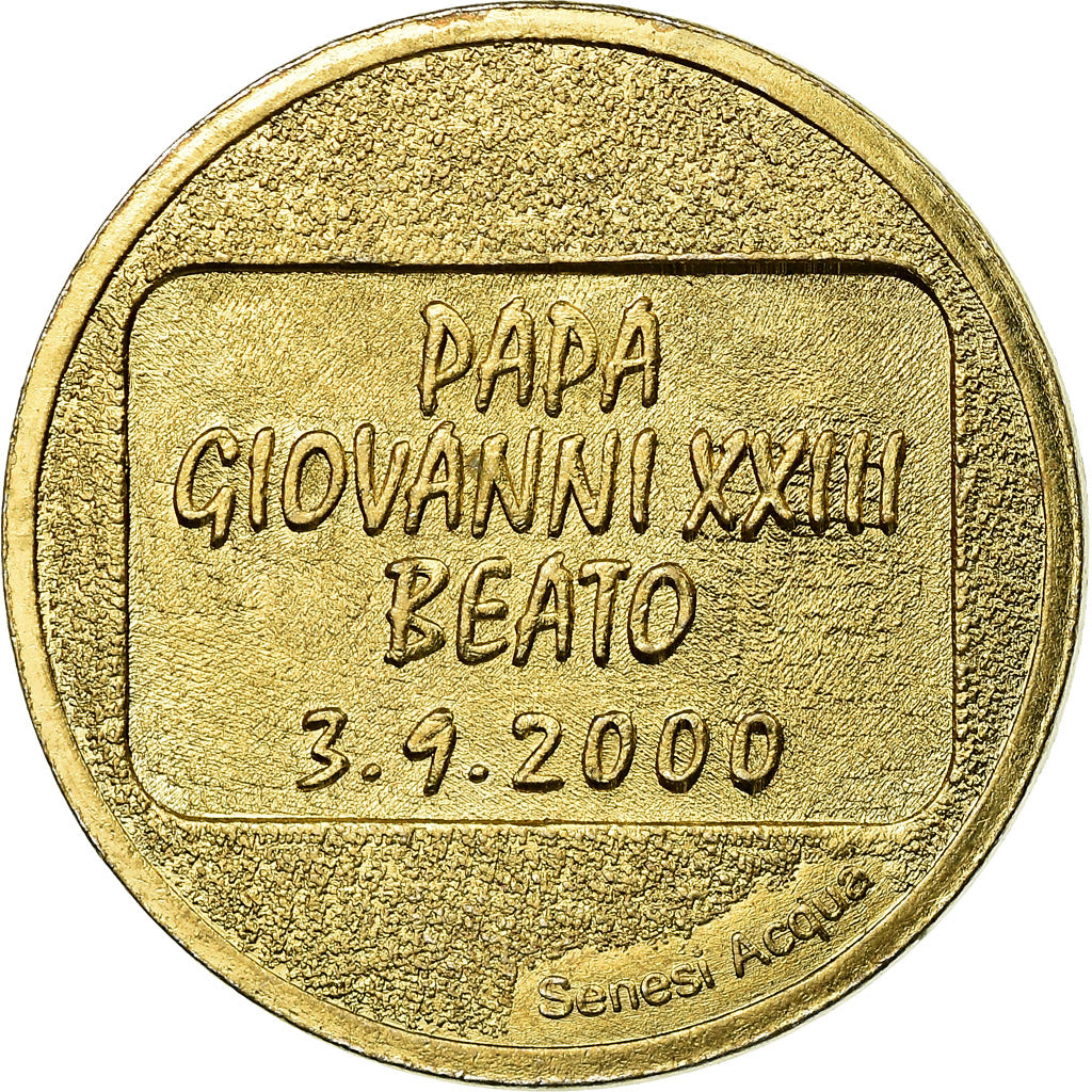 Vatican, Medal, Le Pape Jean XXIII, 2000, AU(55-58), Copper-Nickel Gilt