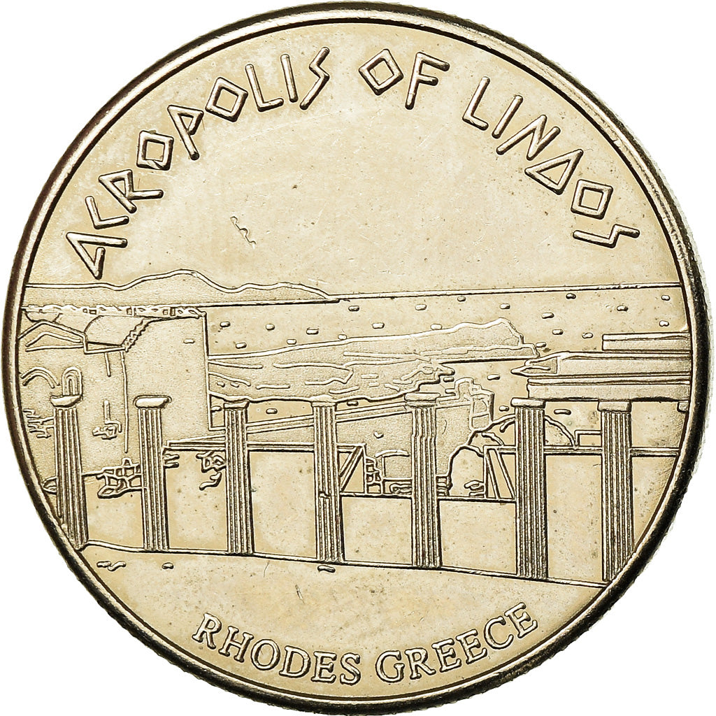 Greece, Token, Rhodes, Acropolis of Linaos, AU(55-58), Cupro-nickel