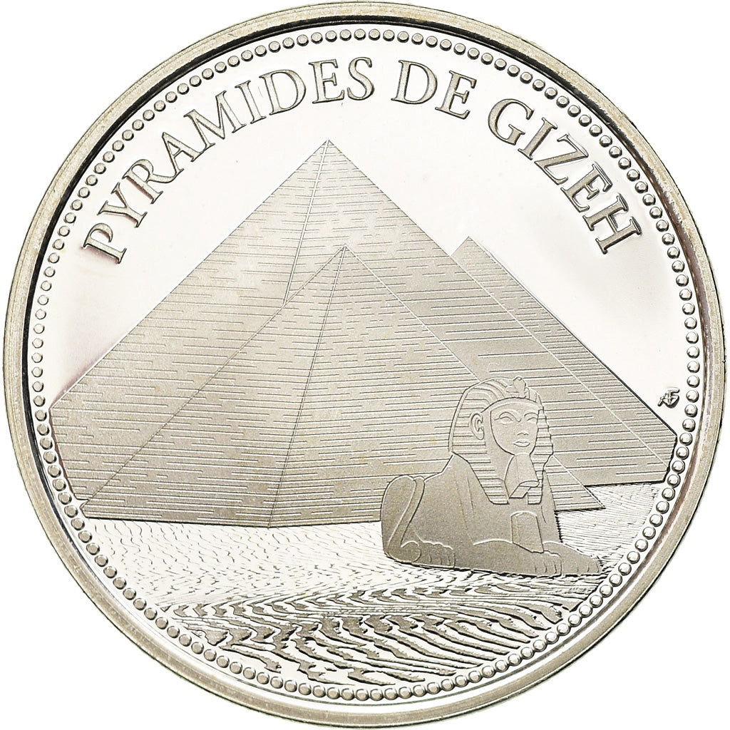 Francia, medaglia, Les 7 Merveilles du Monde, Pyramides de Gizeh, Arts &