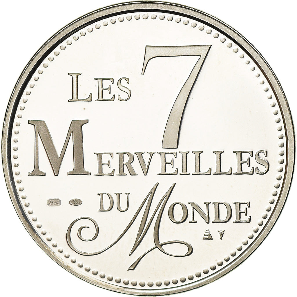 Francia, medaglia, Les 7 Merveilles du Monde, Pyramides de Gizeh, Arts &