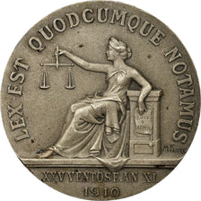 Frankrijk, Token, Notaires de l'Arrondissement d'Abbeville, 1910, Faure, ZF+