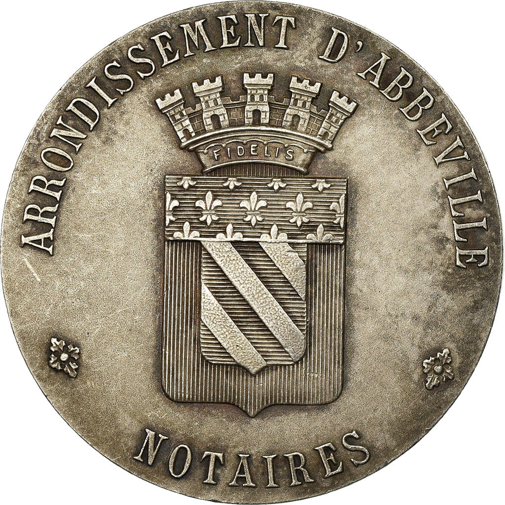 France, Token, Notaires de l'Arrondissement d'Abbeville, 1910, Faure, MS(60-62)