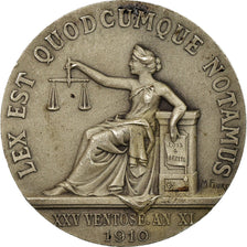 Francja, Token, Notaires de l'Arrondissement d'Abbeville, 1910, Faure