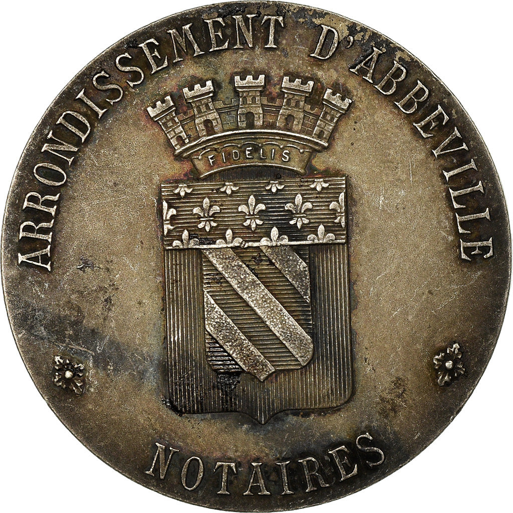 France, Token, Notaires de l'Arrondissement d'Abbeville, 1910, Faure, AU(50-53)