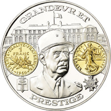 Frankreich, Medaille, Histoire Monétaire, Franc Semeuse, De Gaulle, STGL