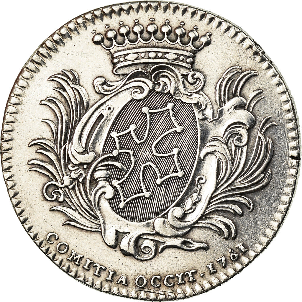 France, Token, Louis XV, Etats de Languedoc, 1761, AU(55-58), Silver