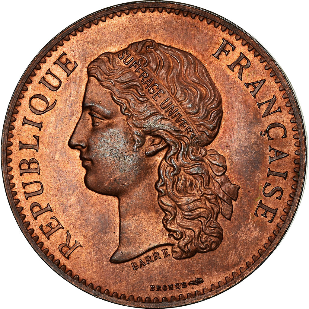 France, Medal, Exposition universelle de Paris, 1889, Barre, MS(63), Bronze