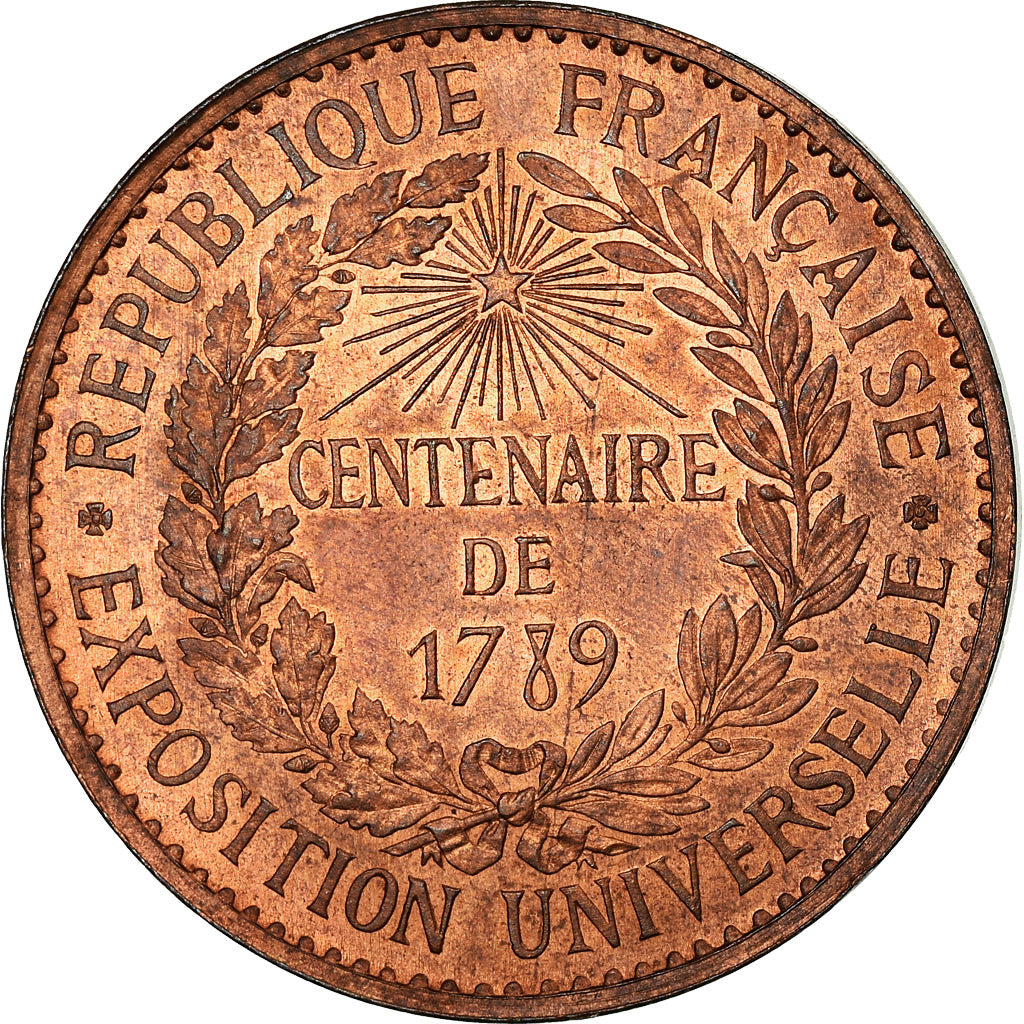 France, Medal, Exposition universelle de Paris, 1889, Barre, MS(63), Bronze