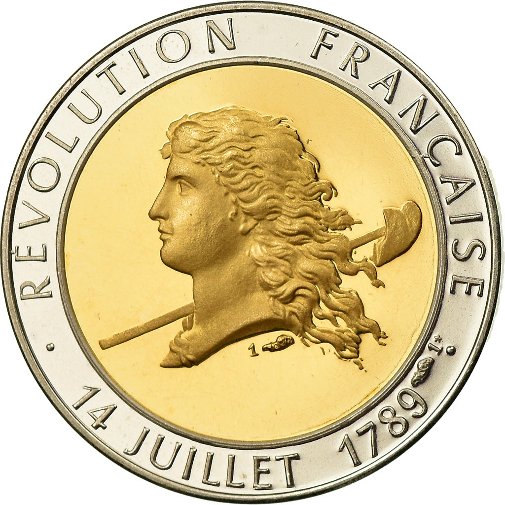 Frankreich, Medaille, Bicentenaire de la Révolution Française, 1989, MDP