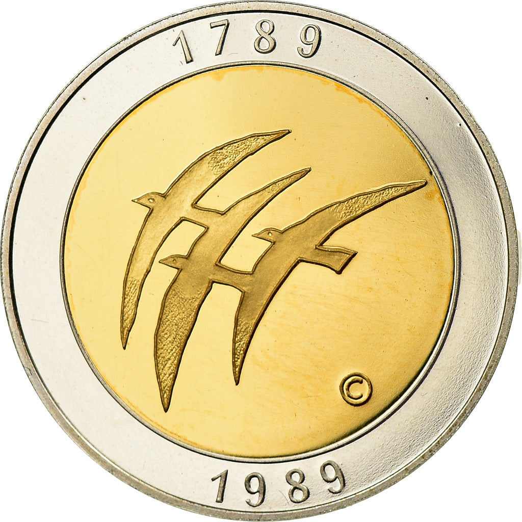 Frankreich, Medaille, Bicentenaire de la Révolution Française, 1989, MDP