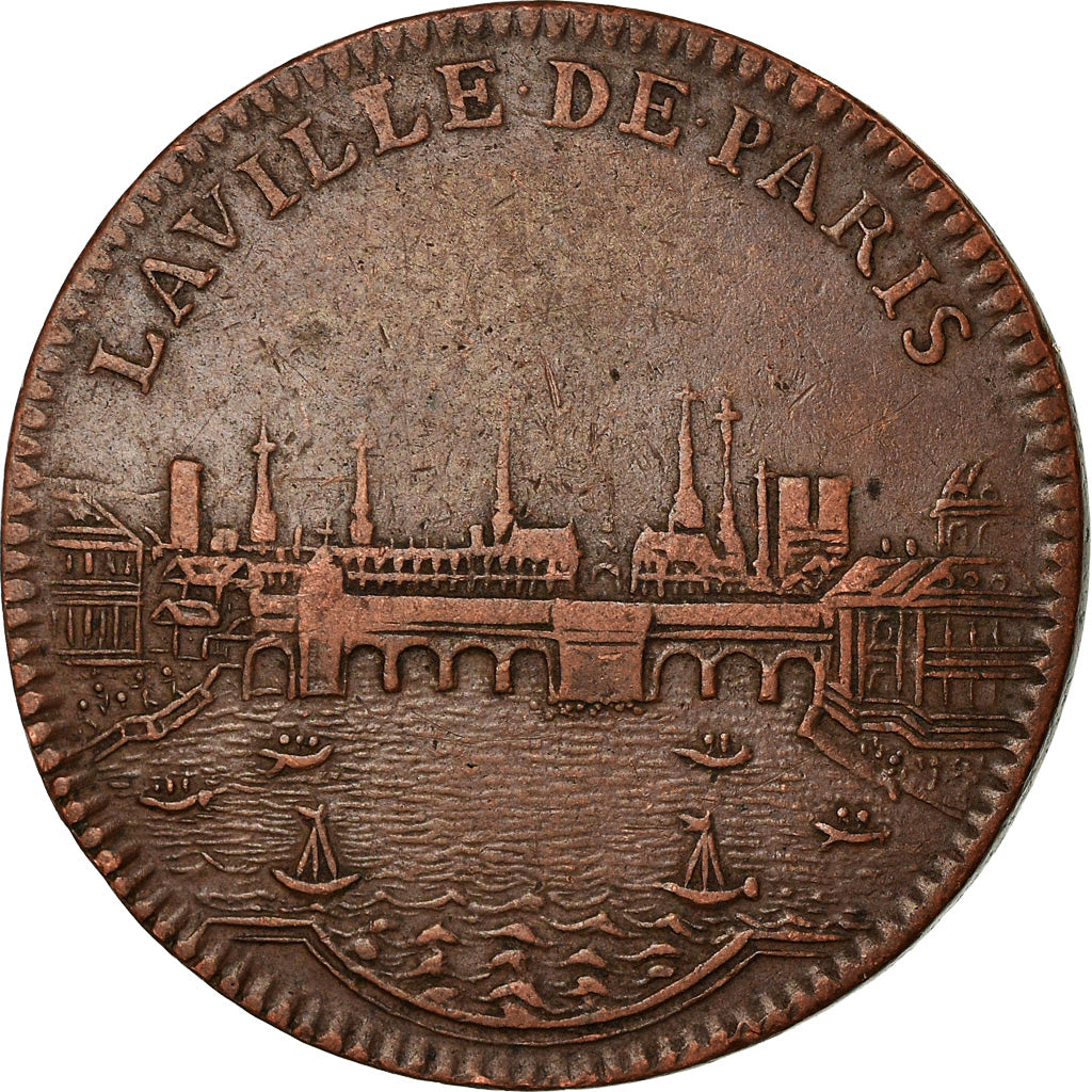France, Token, Louis XVI, Administration Municipale de Paris, History