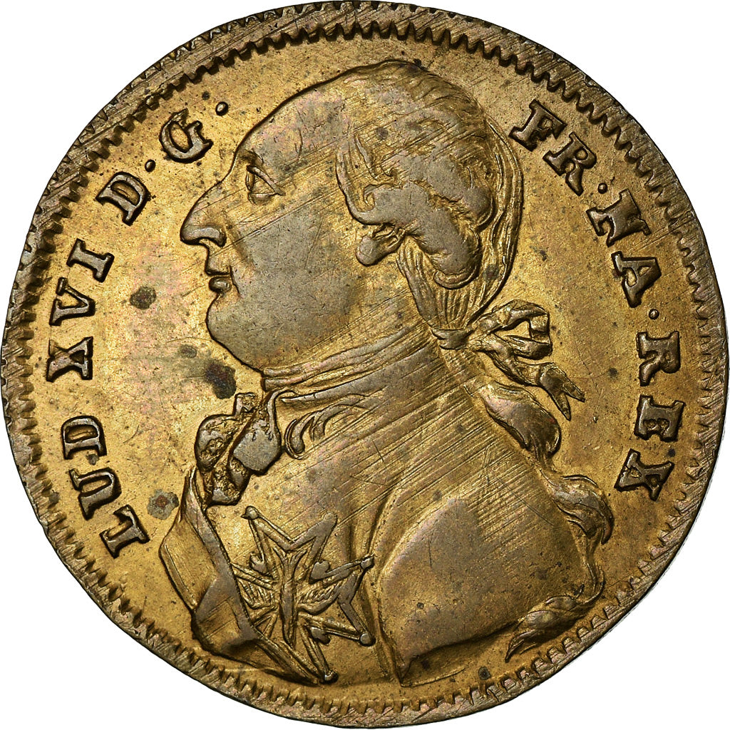 France, Token, Louis XVI, Dignissimo, History, AU(50-53), Brass
