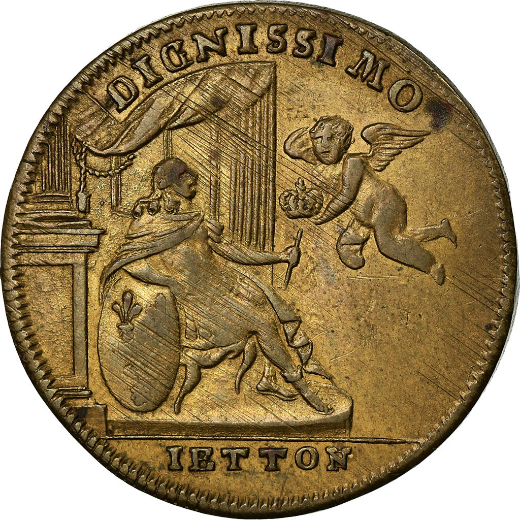 France, Token, Louis XVI, Dignissimo, History, AU(50-53), Brass