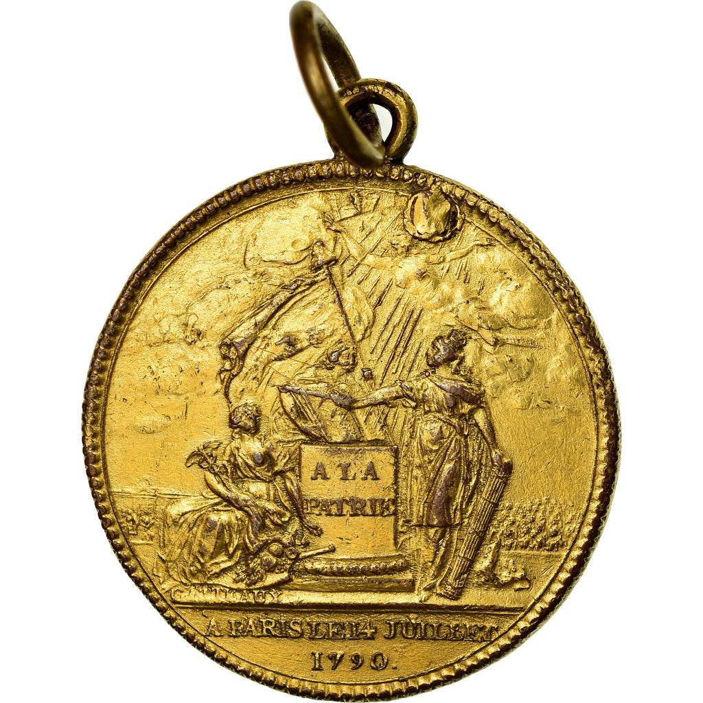 France, Medal, Constitution, Confédération des François, Paris, History