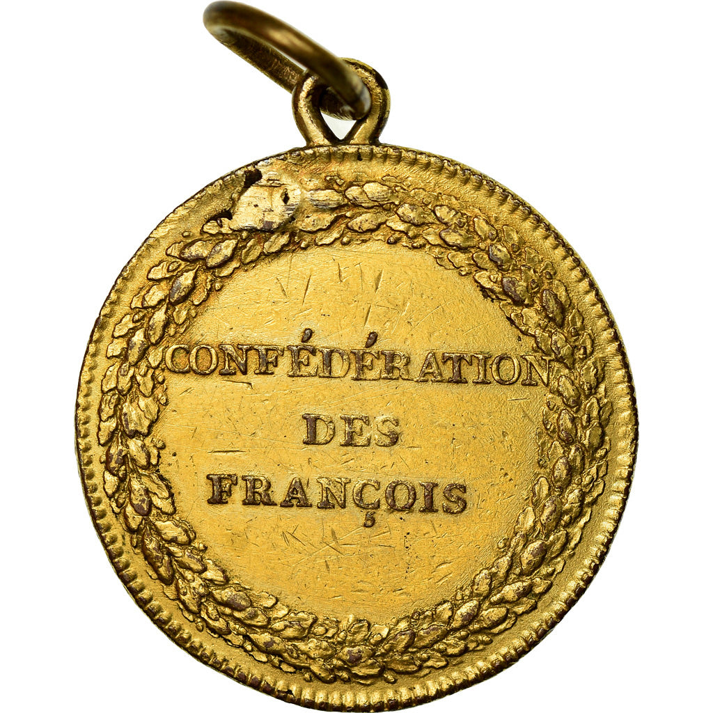 France, Medal, Constitution, Confédération des François, Paris, History
