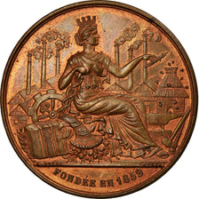France, Token, Commerce et Industrie, Rouen, 1899, Noël, MS(63), Bronze