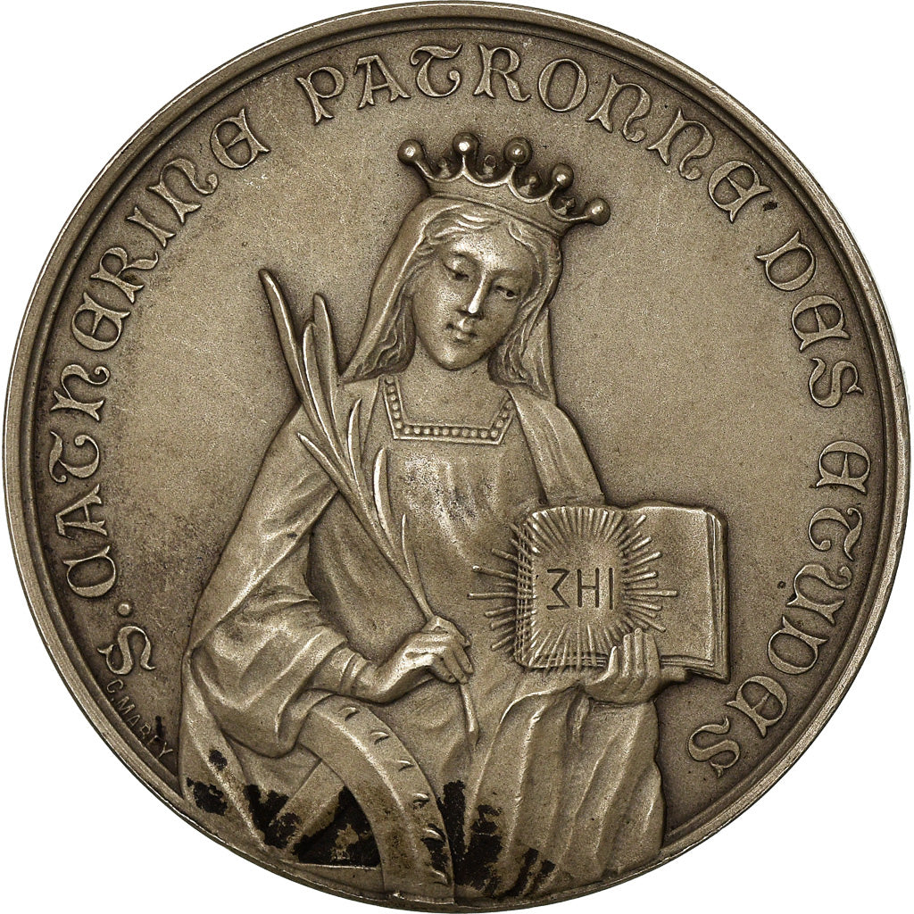 France, Token, Enseignement, Institut Normal, 1910, Marey, MS(60-62), Silver