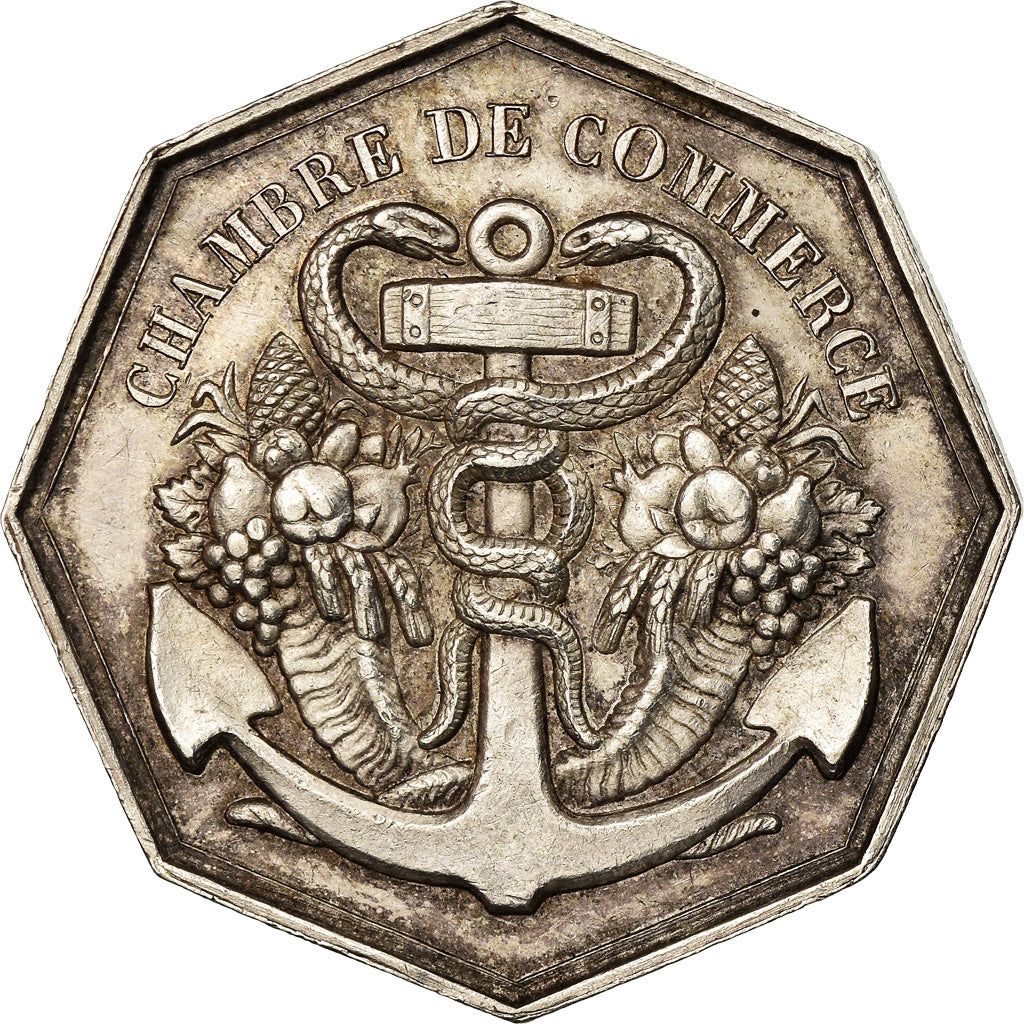 France, Token, Normandie, Chambre de Commerce du Havre, Barre, MS(60-62), Silver