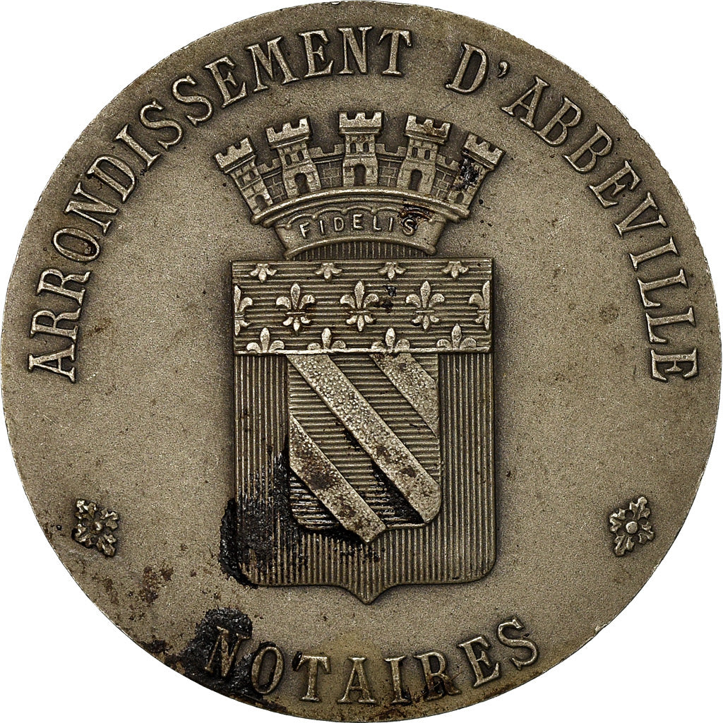 Frankreich, Token, Notaires de l'Arrondissement d'Abbeville, 1910, Faure, SS+