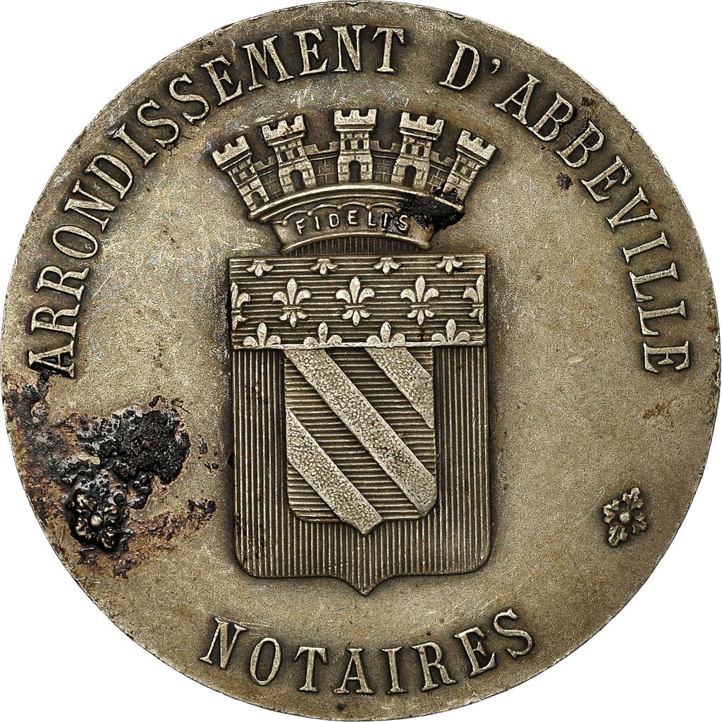 France, Token, Notaires de l'Arrondissement d'Abbeville, 1910, Faure, EF(40-45)