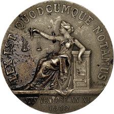 Francia, Token, Notaires de l'Arrondissement d'Abbeville, 1910, Faure, BC+