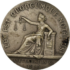 Francia, Token, Notaires de l'Arrondissement d'Abbeville, 1910, Faure, BB+