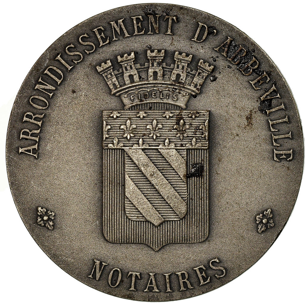 France, Token, Notaires de l'Arrondissement d'Abbeville, 1910, Faure, EF(40-45)