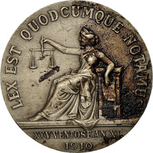 Francia, Token, Notaires de l'Arrondissement d'Abbeville, 1910, Faure, BC+