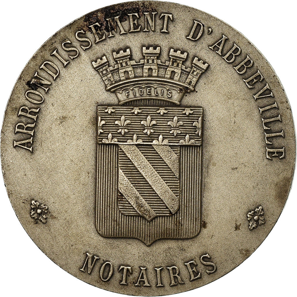 Francia, Token, Notaires de l'Arrondissement d'Abbeville, 1910, Faure, BC+