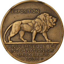 Belgium, Medal, Exposition Universelle de Bruxelles, Pavillon de la France