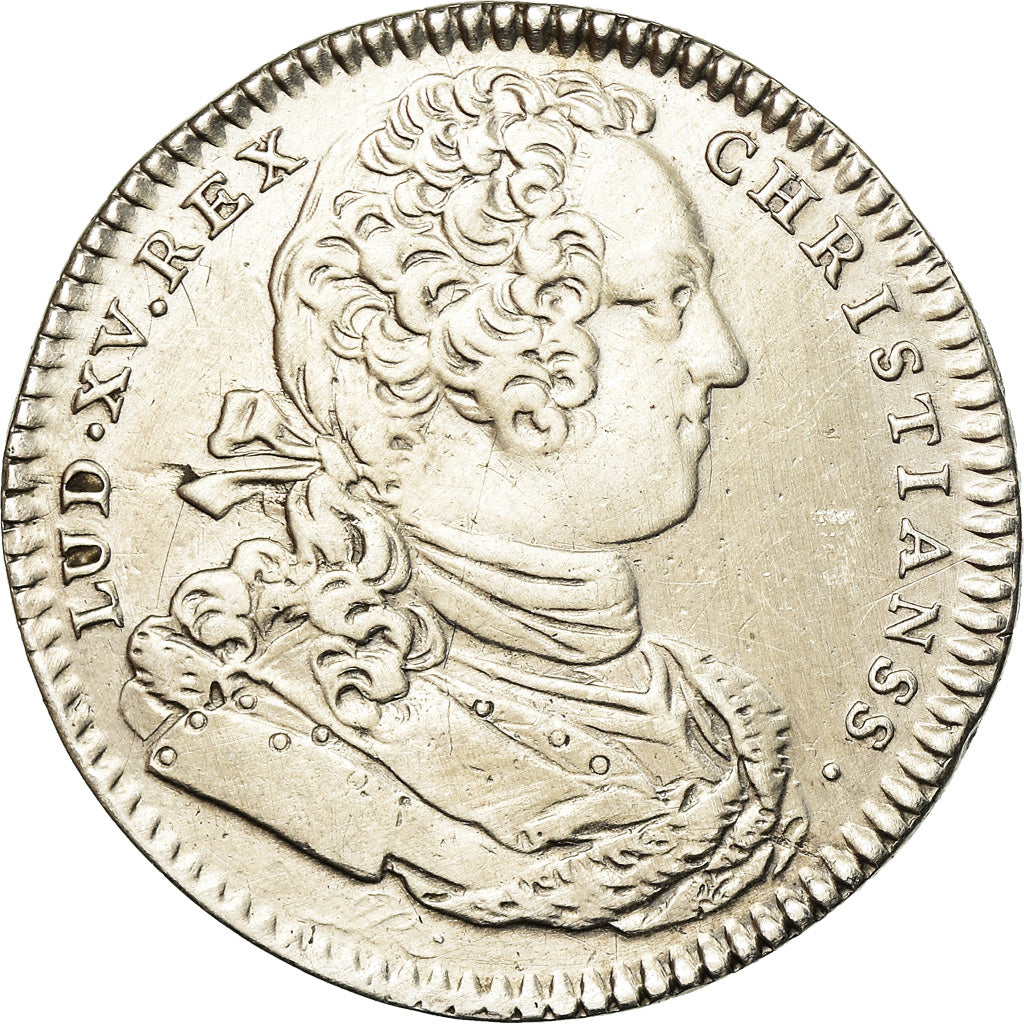 France, Token, Louis XV, Chambre aux Deniers, 1734, VF(30-35), Silver