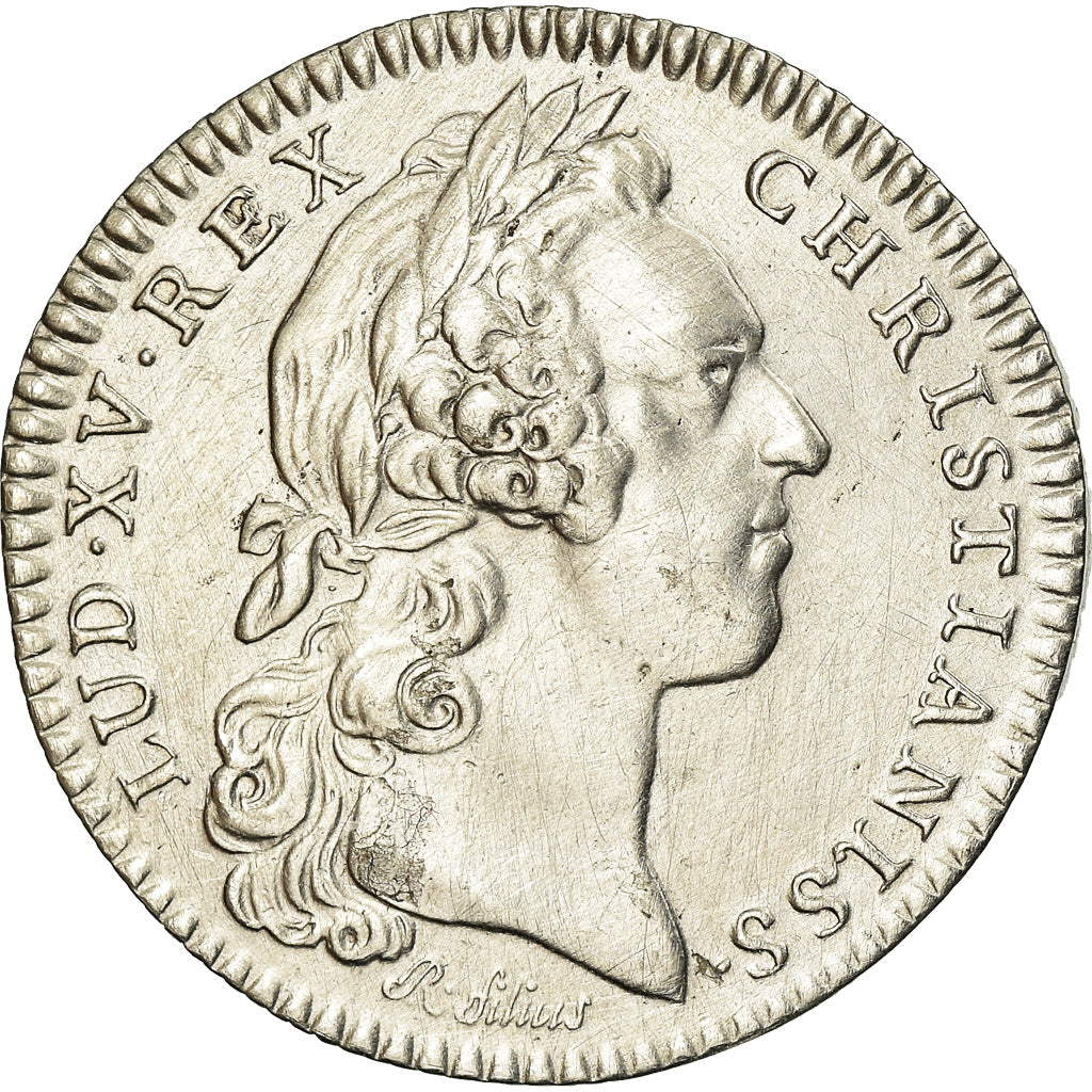 France, Jeton, Louis XV, Monnaie de Paris, History, 1723, R.Filius, TTB+