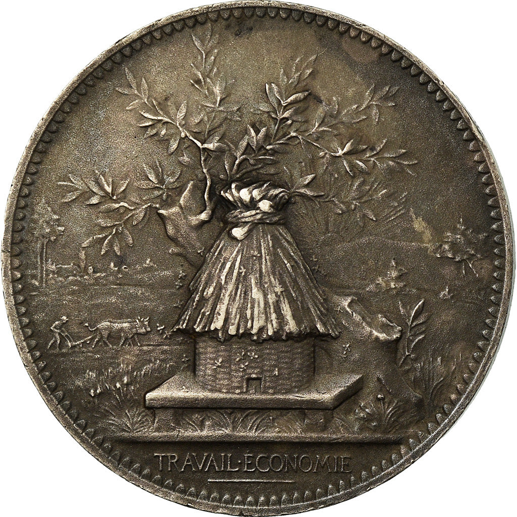 France, Token, Savings Bank, Caisse d'Epargne de Paris, 1894, Chaplain