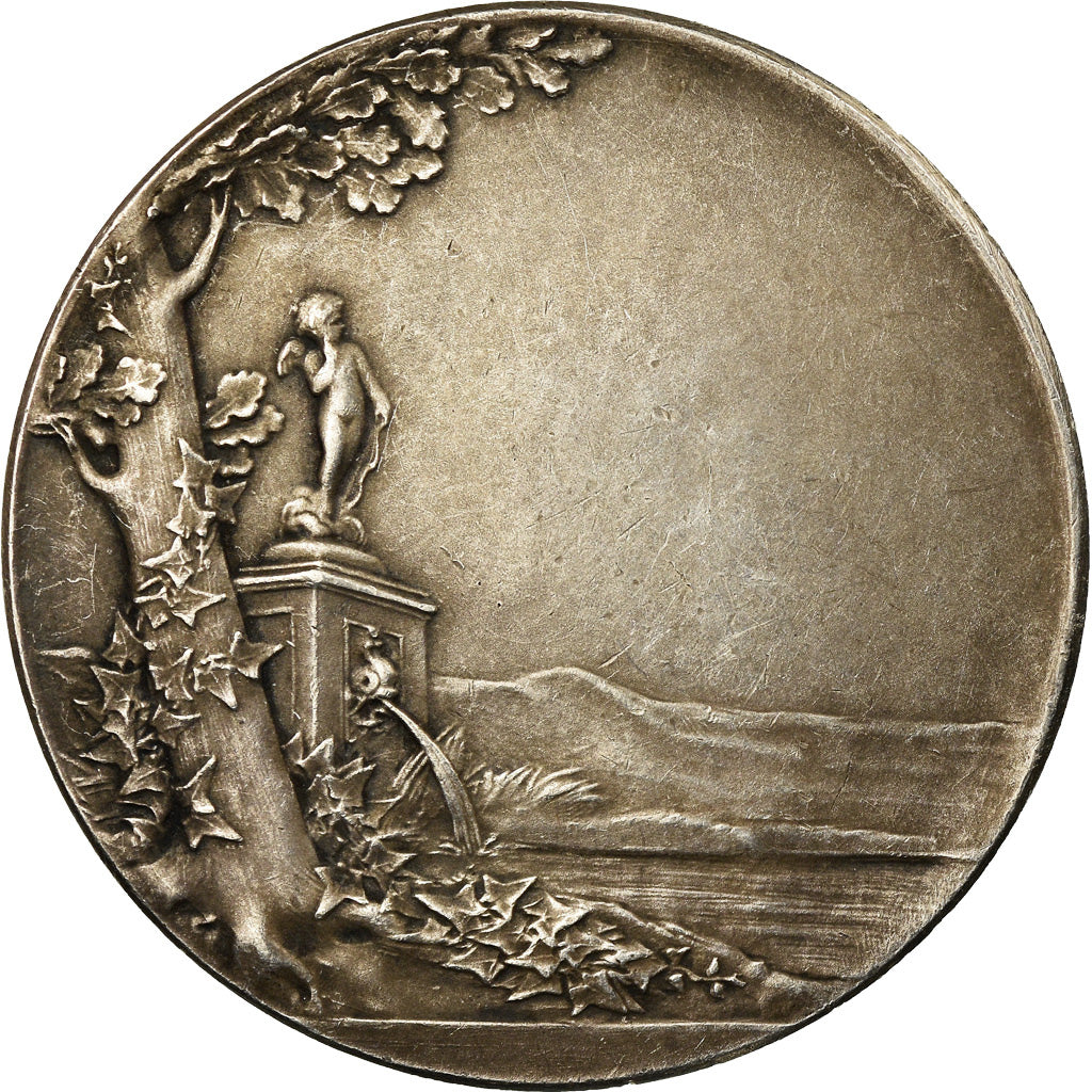 France, Medal, Noces, Mariage, Semper, 1897, Roty, MS(60-62), Silver