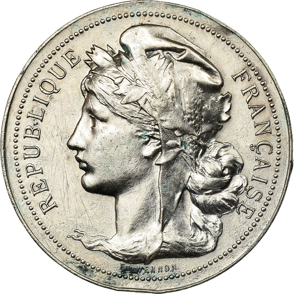 France, Token, Cercle Agricole de Vouziers, Vernon, AU(50-53), Silver