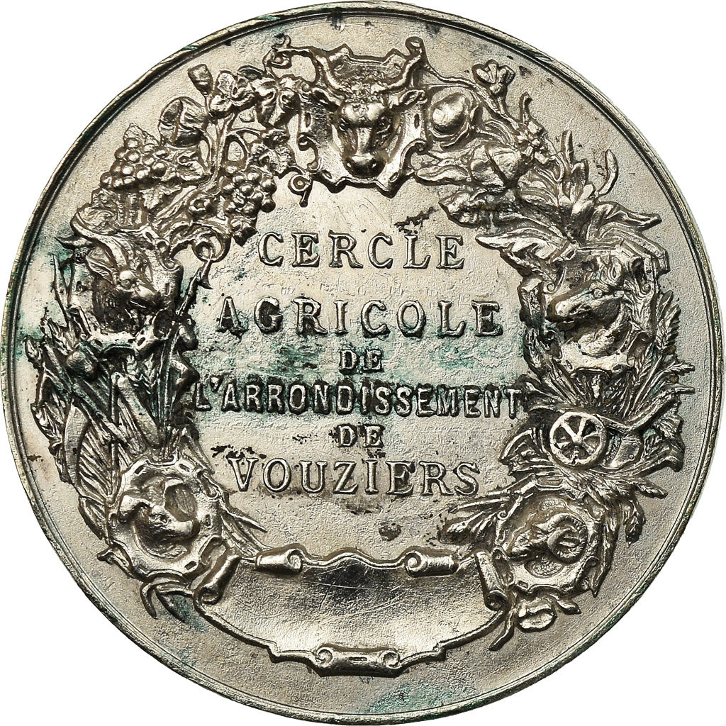 France, Token, Cercle Agricole de Vouziers, Vernon, AU(50-53), Silver