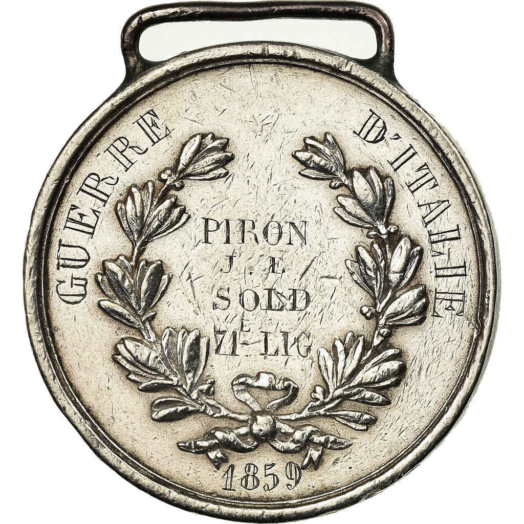 Italy, Guerre d'Italie, 71ème de Ligne, Token, 1859, Very Good Quality, Silver