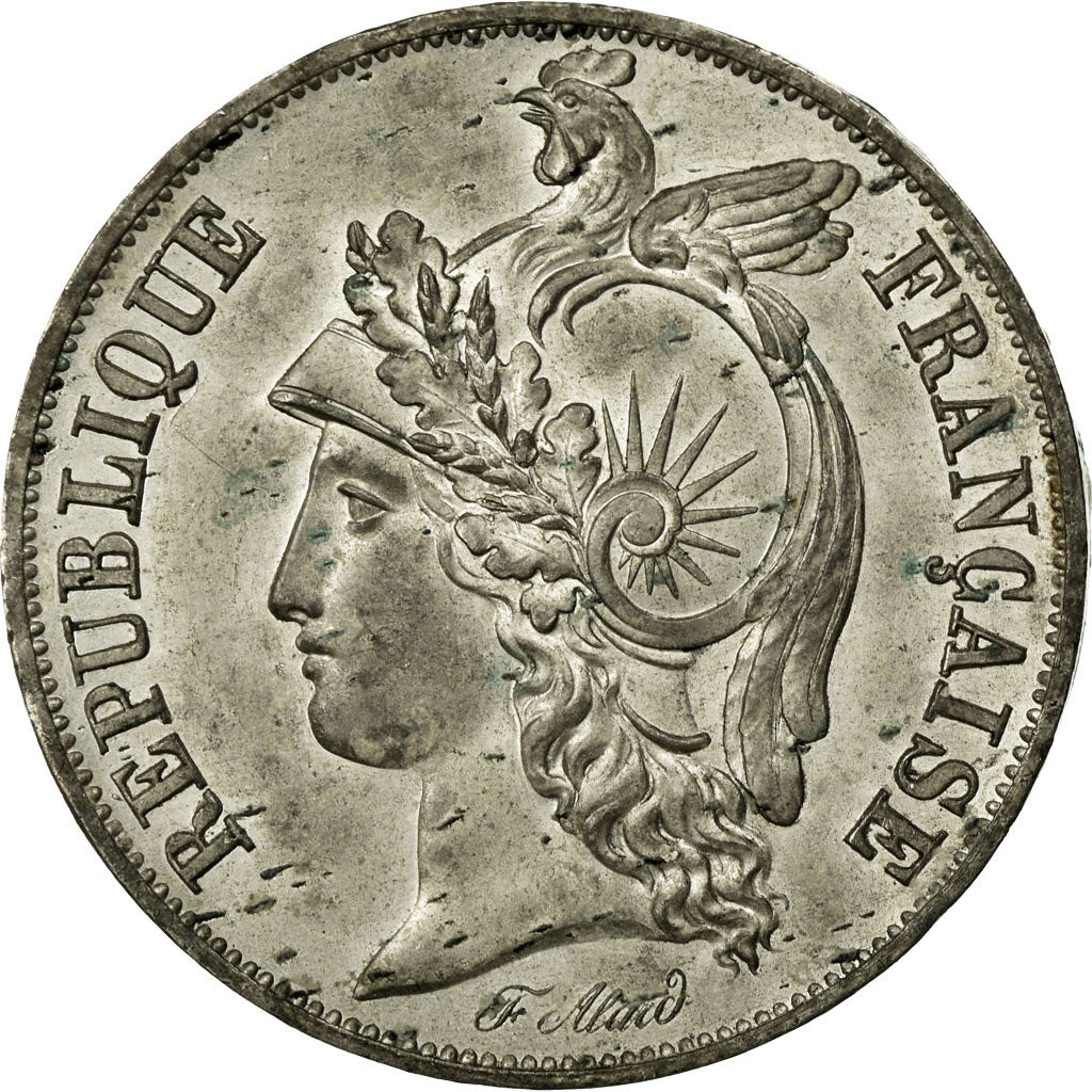 Coin, France, 10 Centimes, 1848, MS(60-62), Tin, Gadoury:217