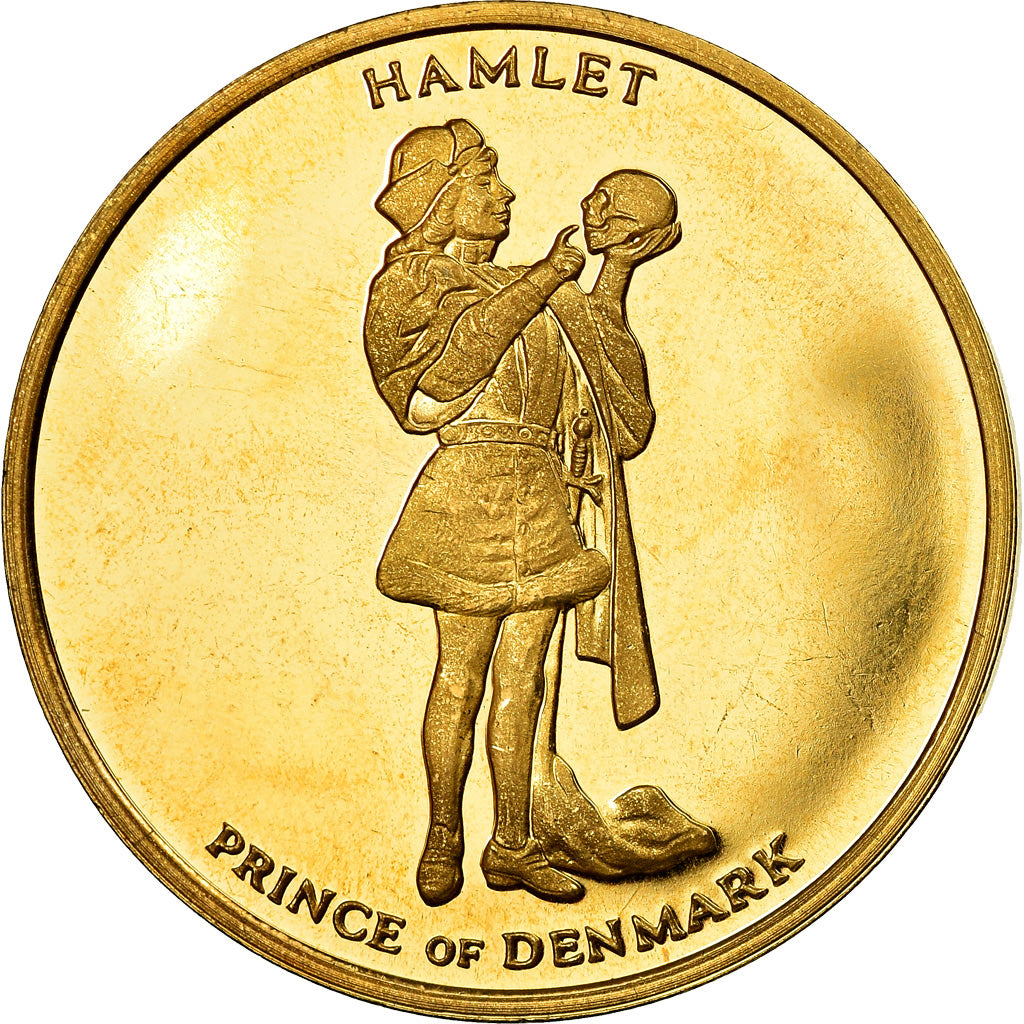 Danemark, Jeton, Helsingor, Kronborg Slot, Hamlet, SPL, Copper Gilt