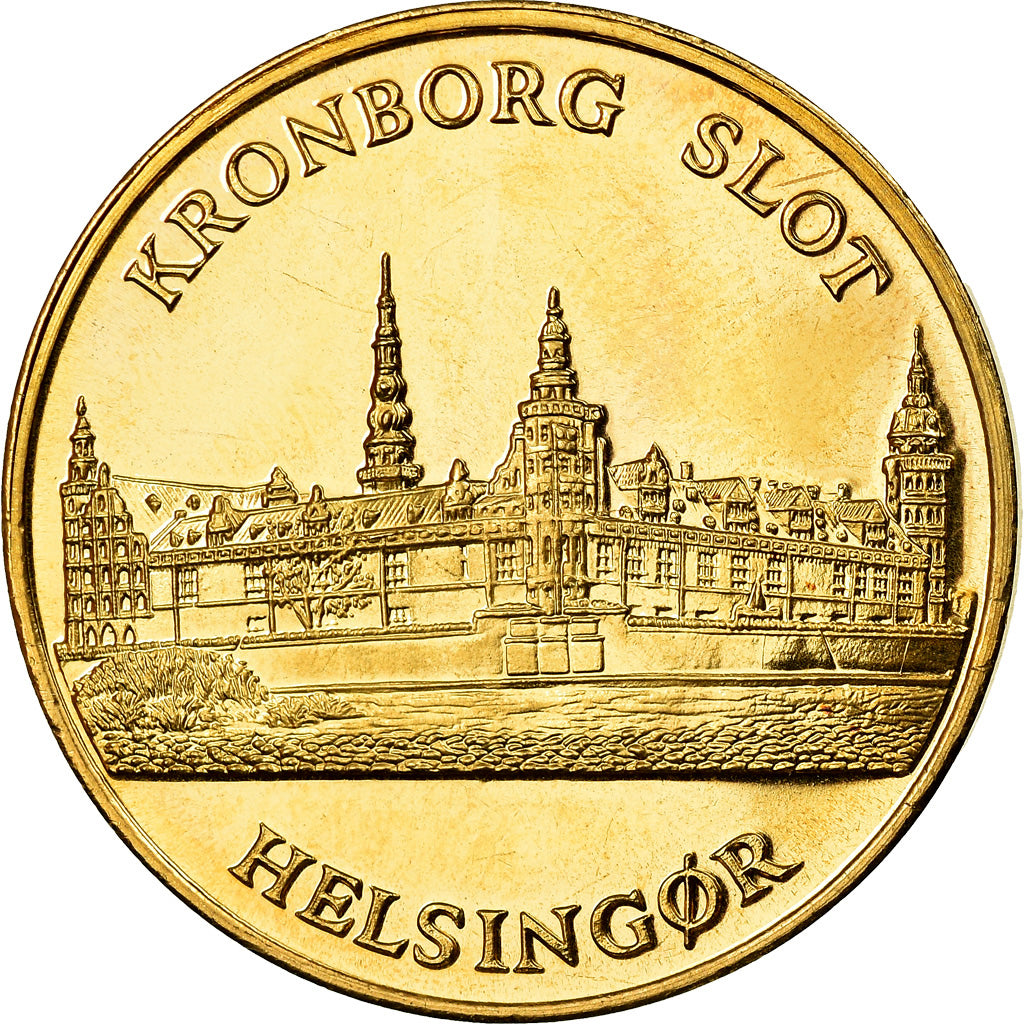 Danemark, Jeton, Helsingor, Kronborg Slot, Hamlet, SPL, Copper Gilt