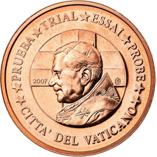 Vaticano, medaglia, 2 C, Essai-Trial Benoit XVI, 2007, FDC, Rame