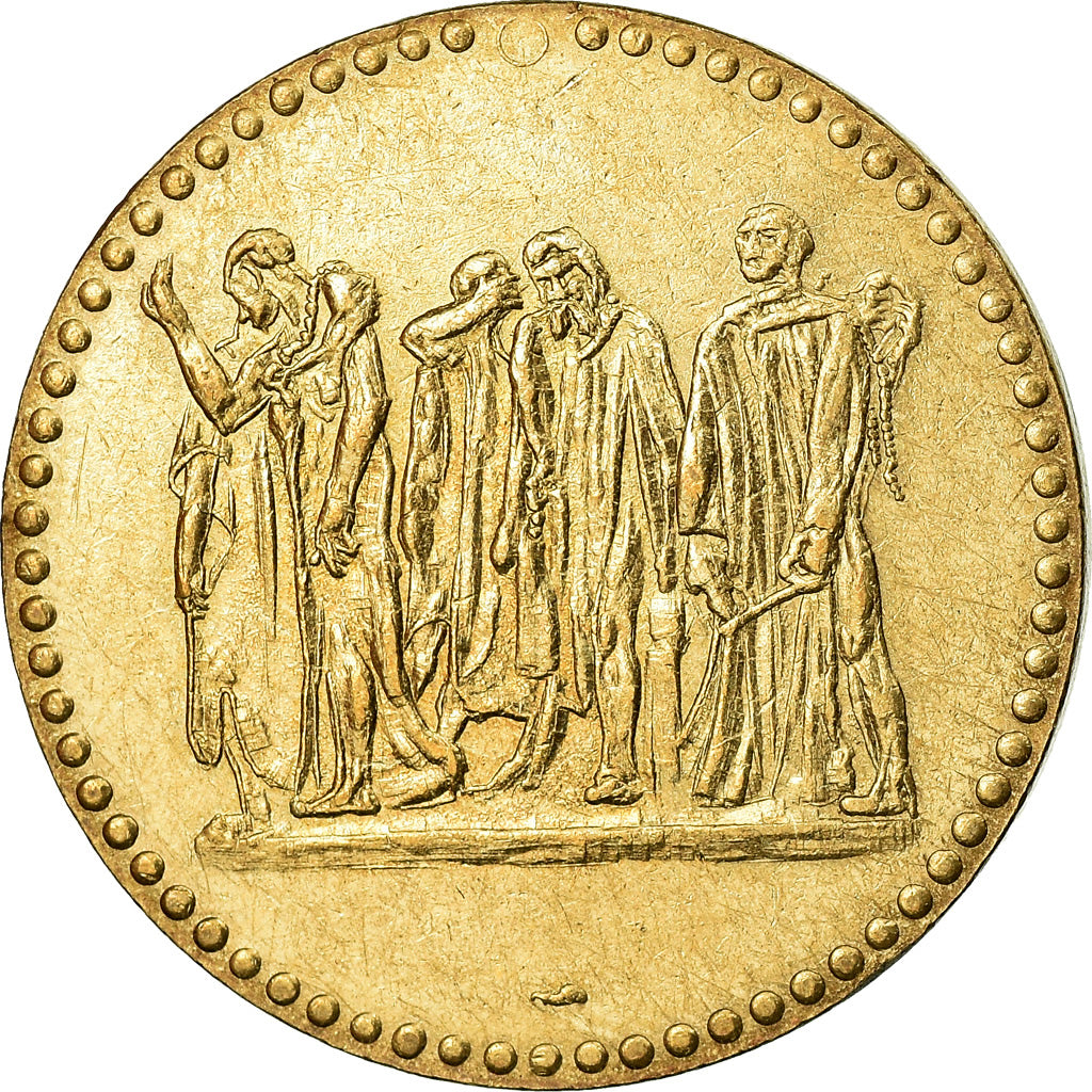 France, Token, Ville de Calais, AU(55-58), Gilt Bronze