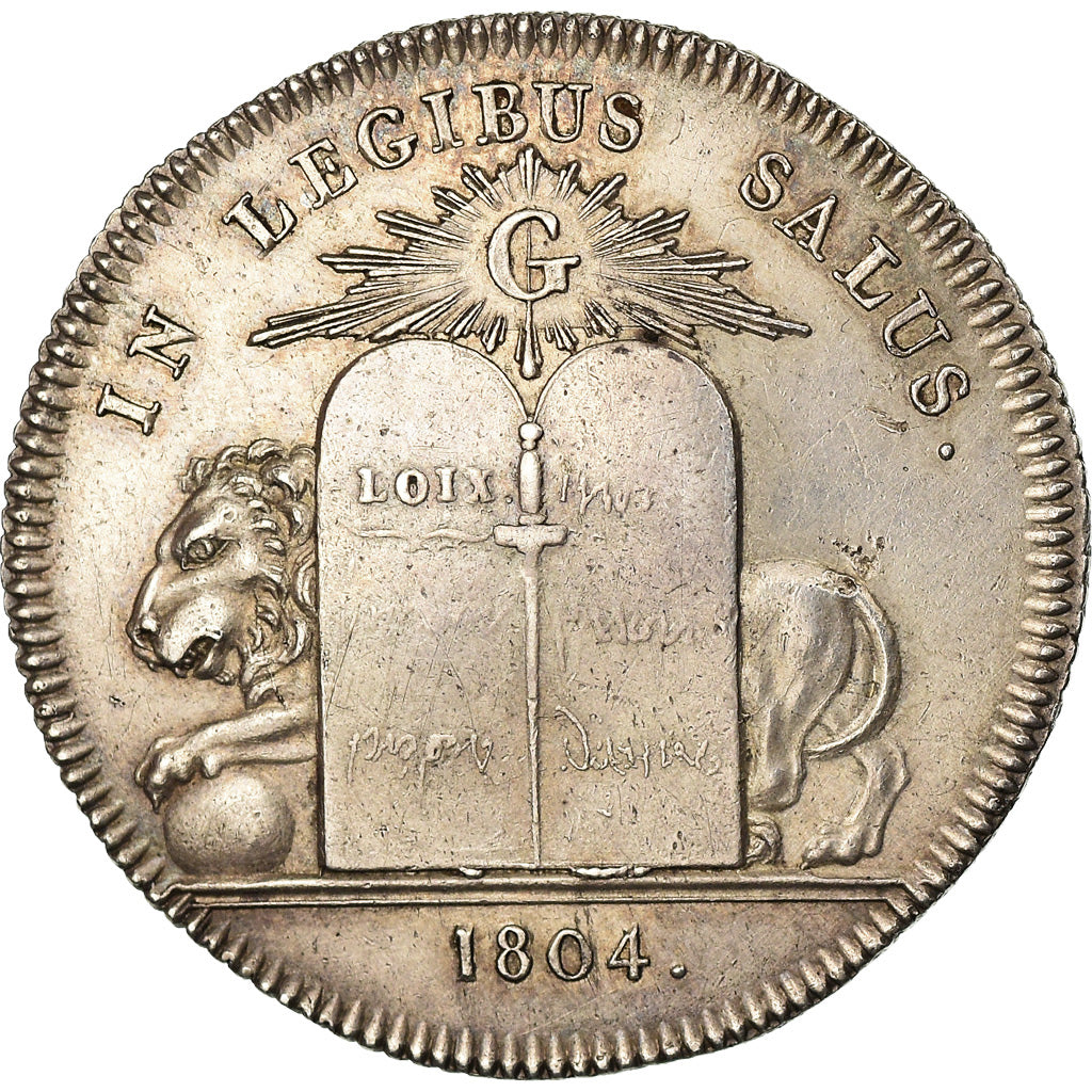 France, Token, Masonic, Napoleon I, Orient de Paris, 1804, AU(55-58), Silver