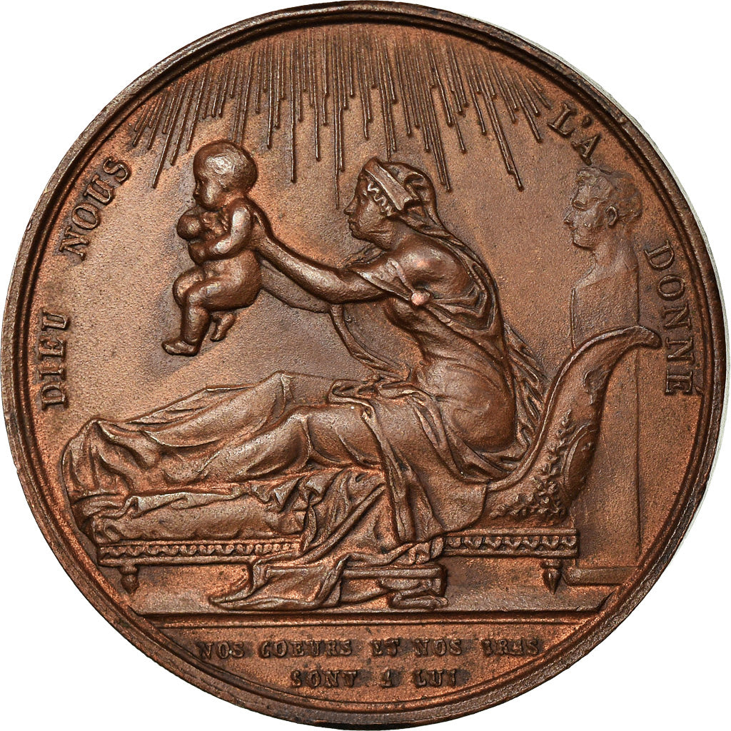 Francia, medaglia, Naissance du Comte de Chambord, 1820, Gayrard, SPL-, Bronzo