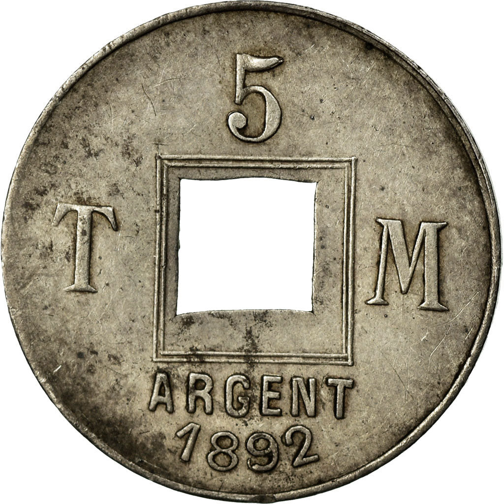 Coin, France, 5 Centimes, 1892, AU(55-58), Silver, Gadoury:manque