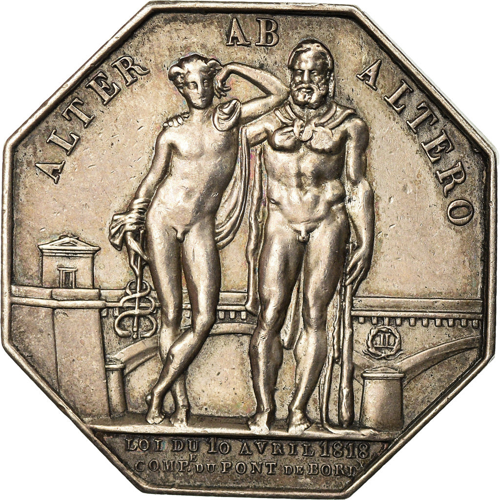 França, Token, Luís XVIII, Ponts et Chaussée, Compagnie du Pont de Bordeaux
