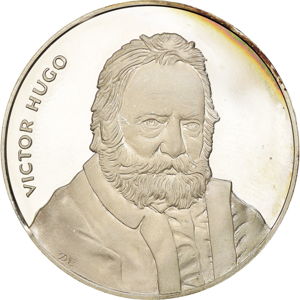 Frankrijk, Medaille, Victor Hugo, Souvenir du Centenaire, 1985, UNC-, Zilver