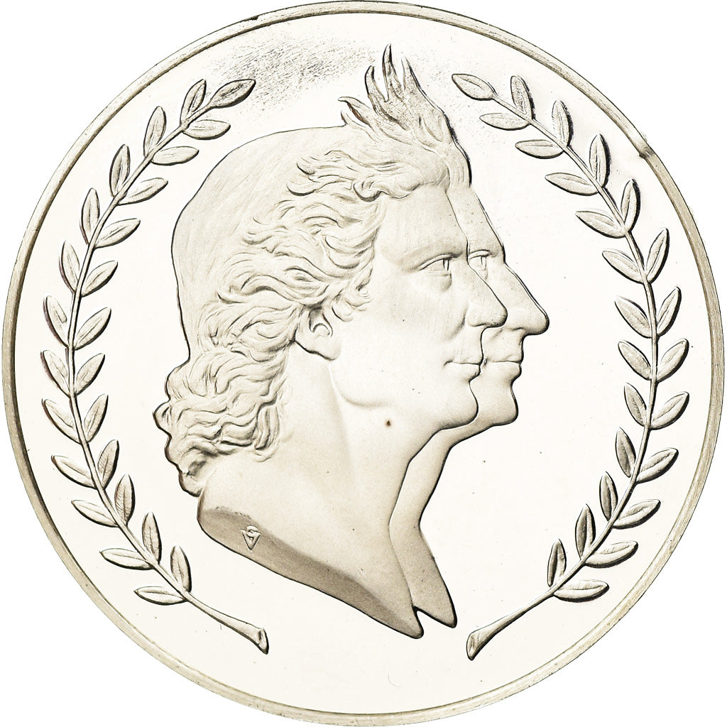 France, Medal, Bicentenaire du Premier Vol Humain, 1983, MS(63), Silver