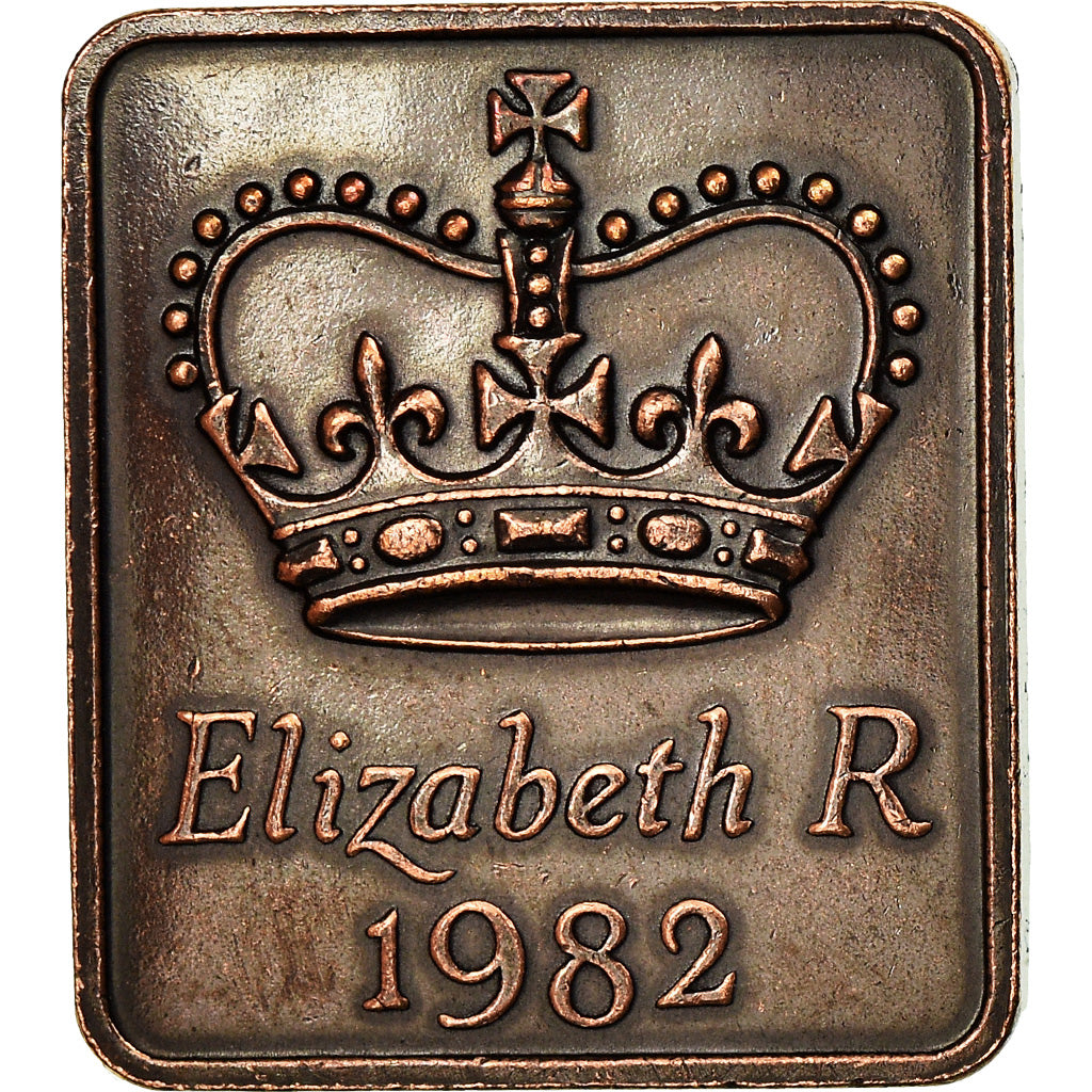 United Kingdom , Medal, Elizabeth R, Royal Mint, 1982, MS(65-70), Copper